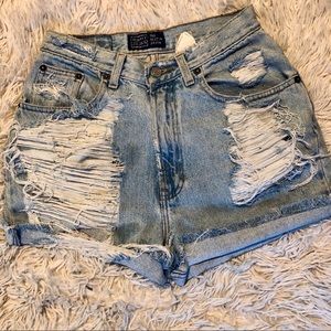 Old Navy Vintage Destroyed Denim Cutoffs
